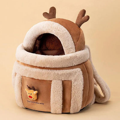 Christmas Winter Poodle Carrier